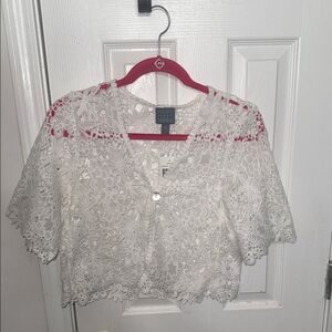 Rabbit Rabbit Rabbit White Lace Blouse